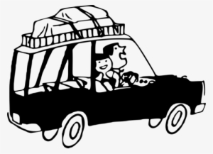 Road Trip Car Travel Vacation - Clip Art Road Trip