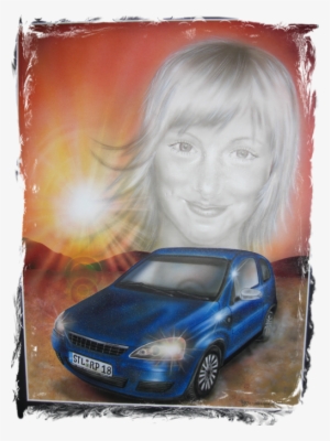 Airbrush - Hand Tooled Floral Pattern Purse