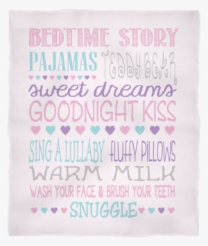 Baby Girl / Little Girl Bedtime Routine Ultra Plush - Cocktail Napkins - Pack Of 40 - Keep Calm