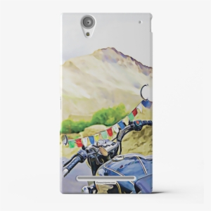 Mobile Case For Sony Xperia T2 Ultra Bike Flags - Freeway