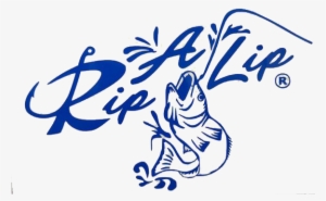 Rip A Lip Decal Small W/fish 4 1/2" X 7" - Decal