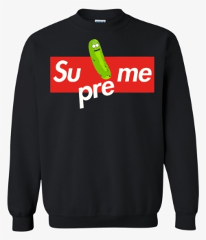 Pickle Rick And Supreme Logo Funny T Shirt Sweatshirt - Georgia Bulldogs Dilly Dilly