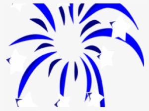 Fireworks Clipart Blue - July Clipart