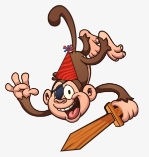 Indoor Pirate Parties Available November - Pirate Monkey Clipart