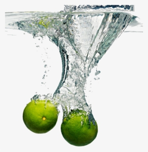 Fruit Water Splash Clipart Fox - Lime Splash Png