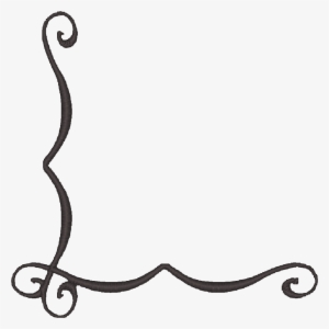 Corner Swirl Designs Clip Art - Simple Corner Borders
