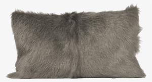 Grey Goat Hide Pillow Avail July