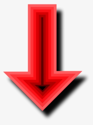 Red Black Down Arrow Clipart - Clip Art