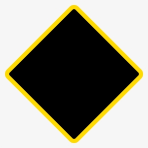 Diamond Warning Sign - Diamond Shape Border Png