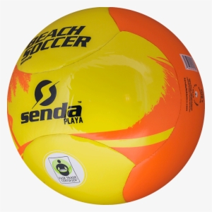 Right Side Of Orange And Yellow Beach Soccer Ball