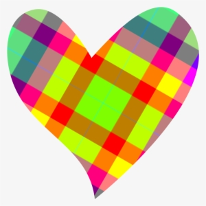 Colorful Heart Shaped Clipart - Colorful Heart Clip Art