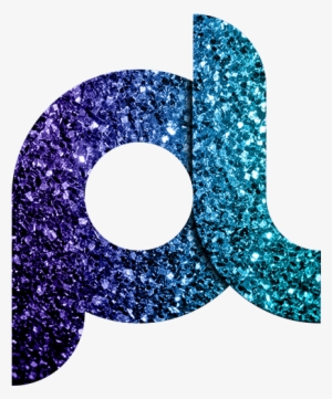 Pldesign - Society6 Beautiful Aqua Blue Ombre Glitter Sparkles