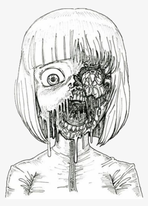 28 Collection Of Zombie Girl Drawing Tumblr - Zombie Drawing