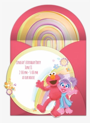 Elmo And Abby Online Invitation - Elmo
