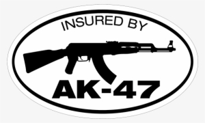 Insured By Ak-47 Decal - Insurance