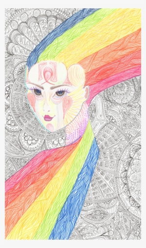 Rainbow Thoughts-knit Top Mastasa - Illustration