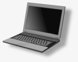 Computer, Notebook, Laptop, Cartoon, Free, Portable, - Netbook Clipart