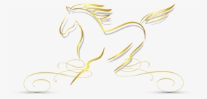 Horse Transparent Gold - Sponsor