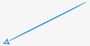 Arrow Handdrawn Blue Left Down Icon Symbol - Drinking Straw