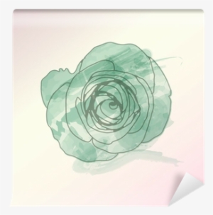 Watercolor Flower Vector ,eps 10 Wall Mural • Pixers® - Watercolor Painting