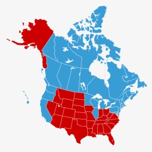 Us And Canada Vector