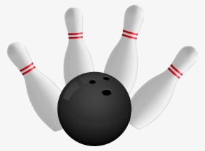 Bowling Ball And Pins Png Clipart - Bowling Pin Png