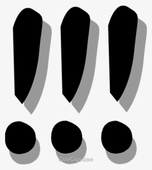 Exclamation Marks Royalty Free Vector Clip Art Illustration - Ponto De Exclamação Png