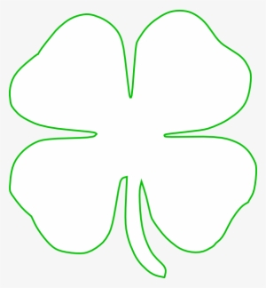 White Green Shamrock Clip Art - White Shamrock No Background