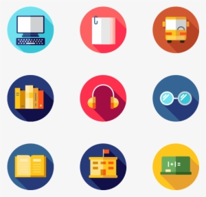 Back To School - School Icons Vector Png