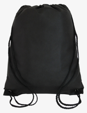 Drawstring Backpack Png Vector Transparent Library - Black Drawstring Bag