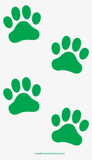 Banner Free Free Prints Green - Dog Paw Print Orange