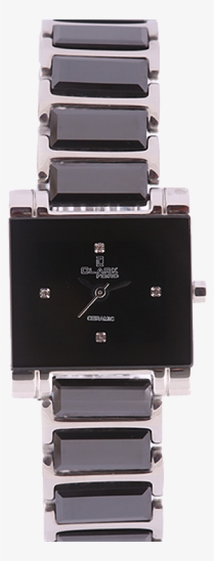 Clarkford Square Dial Chain Watch Black - Analog Watch