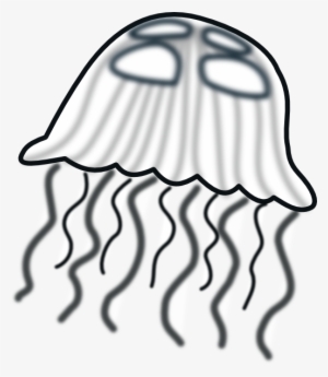 Jellyfish Vector Png - Black And White Jellyfish Clip Art