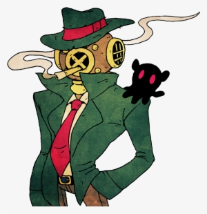 Deep Dive A Mysterious Fellow Who Lives At The Bottom - Cartoon