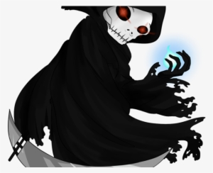 Reaper Clipart Avatar - Grimmiger Sensenmann, Der Sense Und Blaue Grußkarte