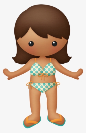 Girl3 - Clip Art People At The Beach