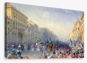 Entrance Of Vittorio Emanuele Ii In Milan Canvas Print - Wikimedia Commons