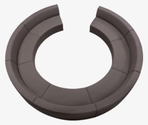 Bricks Configuration U Shape Sofa Grey Top Modular - Circle Sofa Png Top View