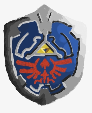 Watercolor-styled Hylian Shield - Emblem