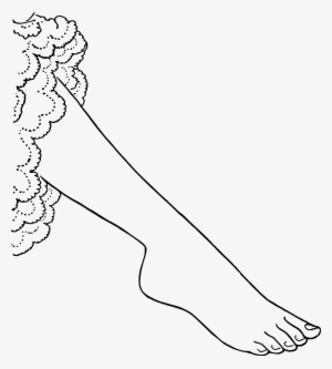 Slim Foot Icons Png - Black And White Clipart Of Foot
