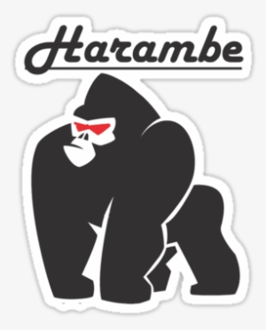 Harambe R - Chubby Gorilla Logo Png