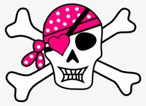 Crossbones Cliparts - Skull And Crossbones Pink