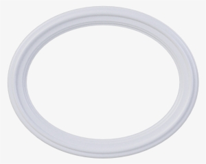 Oval Window Architrave - White Ring With No Background