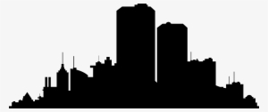 Nyc Skyline Silhouette Png Clipart Black And White - City Silhouette Png
