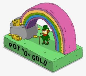 Pot "o" Gold Float Menu - Cartoon