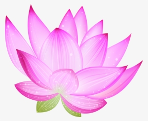 Large Pink Lotus Png Clipart - Clip Art