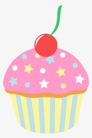 Vanilla Clipart Blue Cupcake - Cute Cake Cartoon