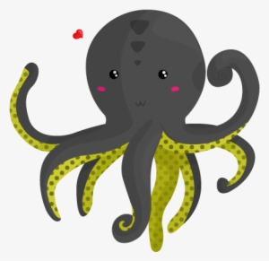 Octopus Vector Png Vector Free Download - Transparent Tumblr Octopus Cute