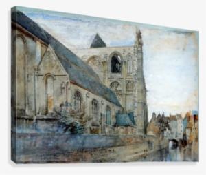 Abbeville Church Of St Wulfran Canvas Print - Abbeville Church Of St Wulfran
