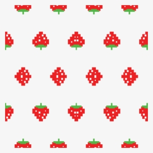 Pacman Retro Video Game Strawberreis On White Wallpaper - Illustration